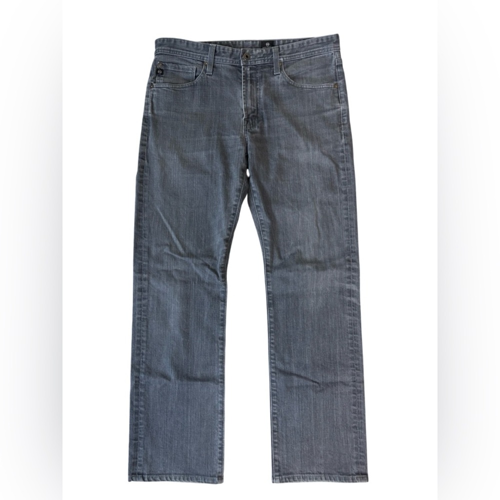 AG Adriano Goldschmied Men's Straight Jeans Gray Size 34x30